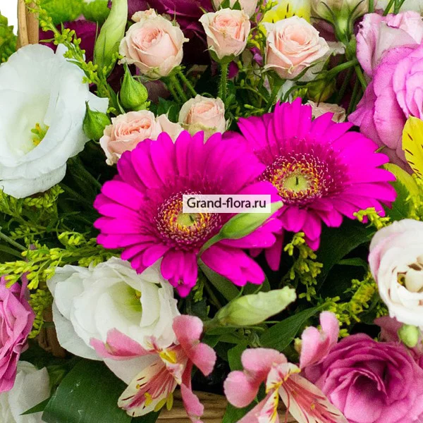 Мечты о тебе - букет из гербер и альстромерии